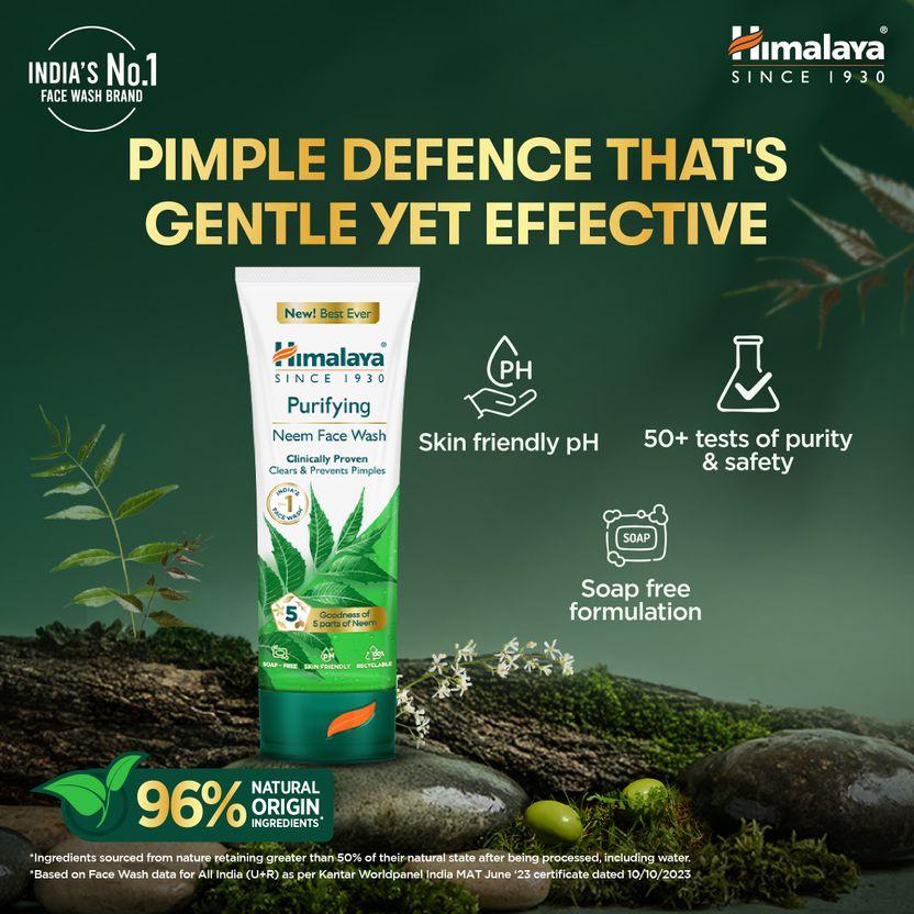 Himalaya Neem Turmeric Face Wash 100 ml - Image 7
