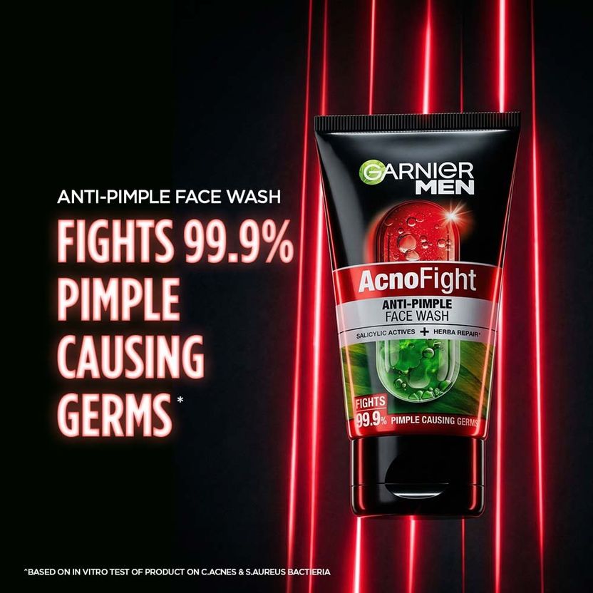 Garnier Men Acno Fight Salicylic Acid Face Wash - Image 3