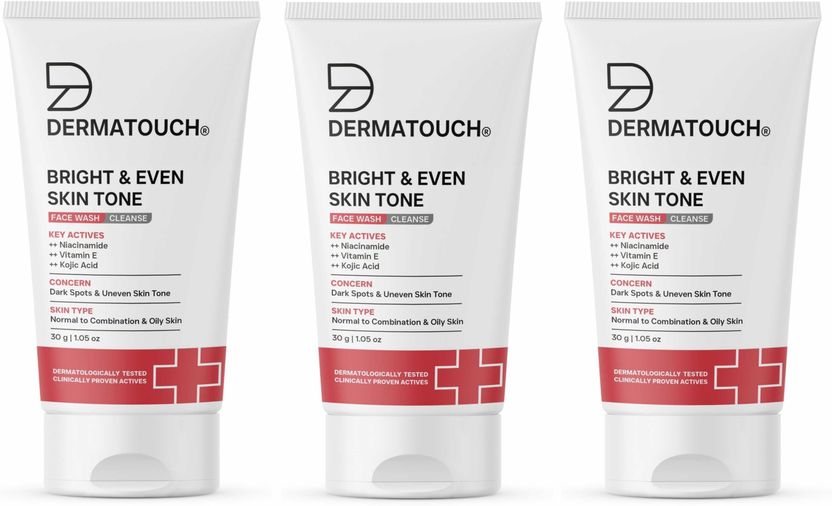 Dermatouch Bright & Even Tone Face Wash, Pack of 3 - Image 3
