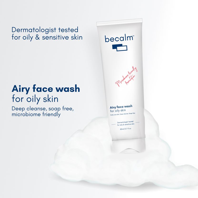 Becalm Airy Face Wash for Oily Skin 80 ml - Image 4