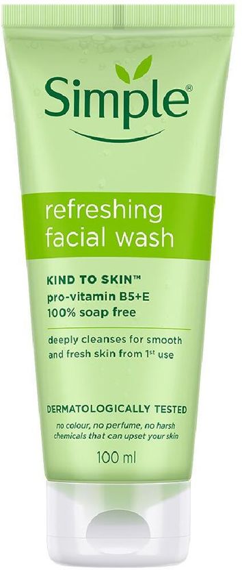 Simple Kind to Skin Refreshing Facial Wash 100 ml - Image 3