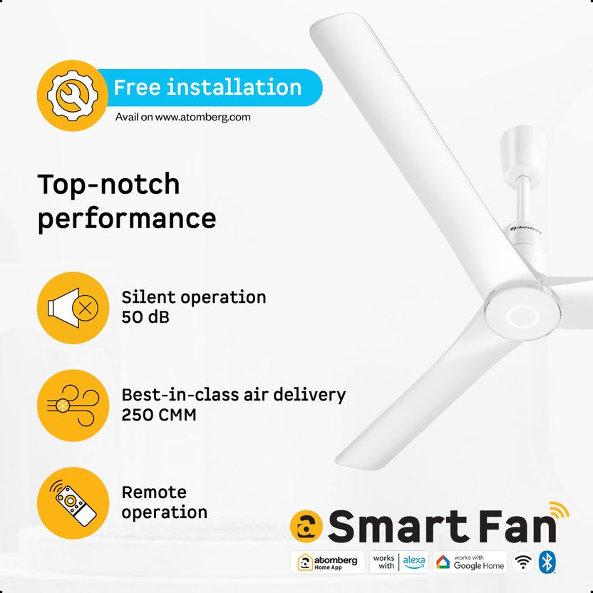 Atomberg Aris Contour Smart 1200mm Ceiling Fan - Image 7