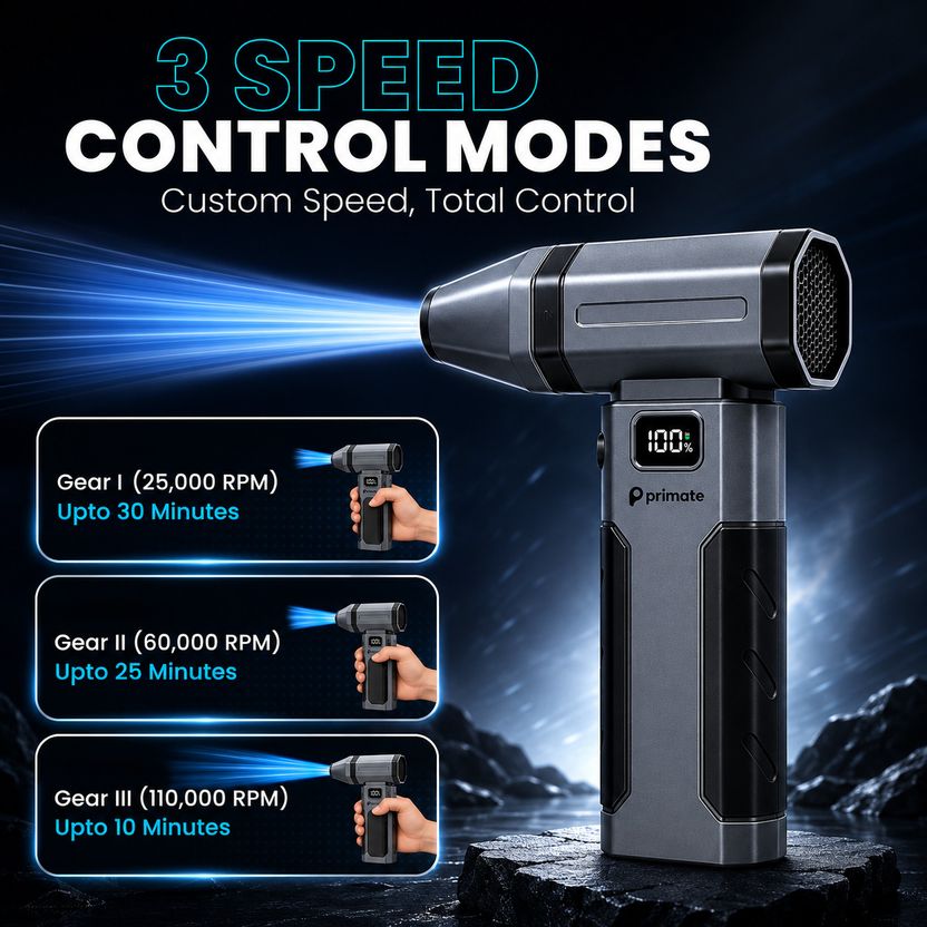 Primate Air Jet Neo Air Duster, 110000 RPM - Image 3