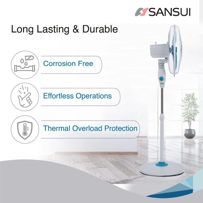 Sansui Chetak 400 mm Pedestal Fan - Image 5