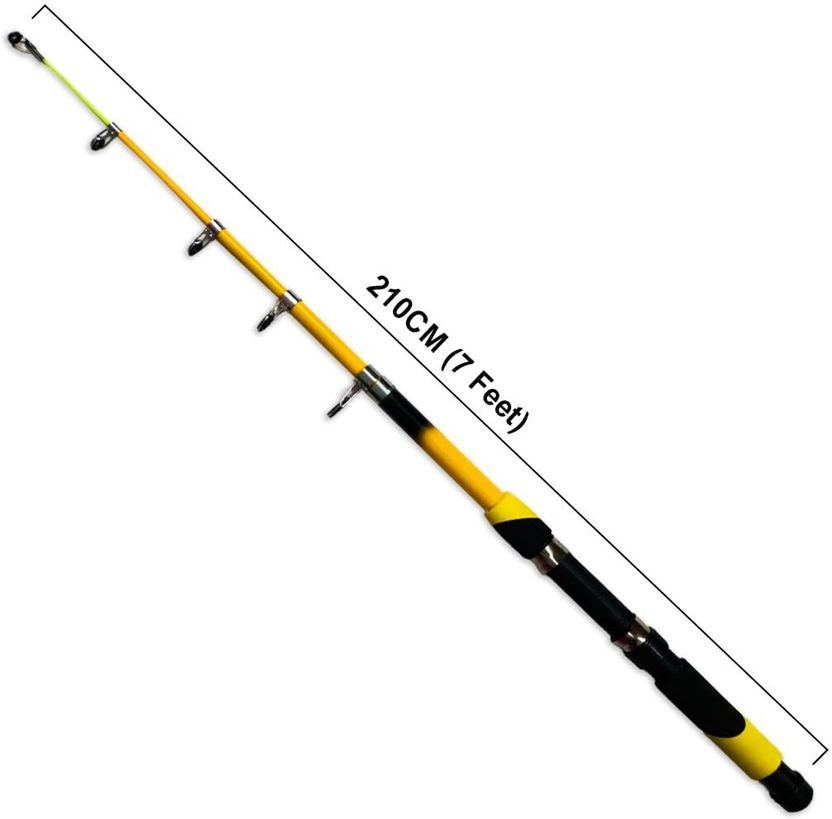 Abirs Complete Fishing Rod and Reel Set for Beginners Yellow - Image 4