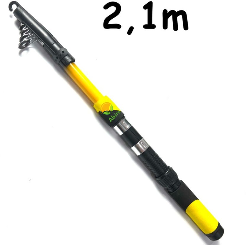 Abirs Complete Fishing Rod and Reel Set for Beginners Yellow - Image 5