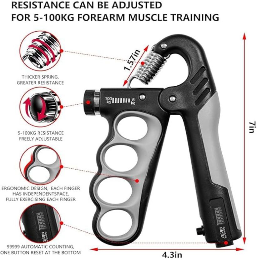UKARUS Ring Counter Hand Grip Strength Trainer - Image 2