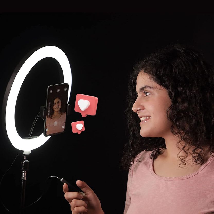 Kreo Halo 12 Inch Ring Light with Tripod - Image 6