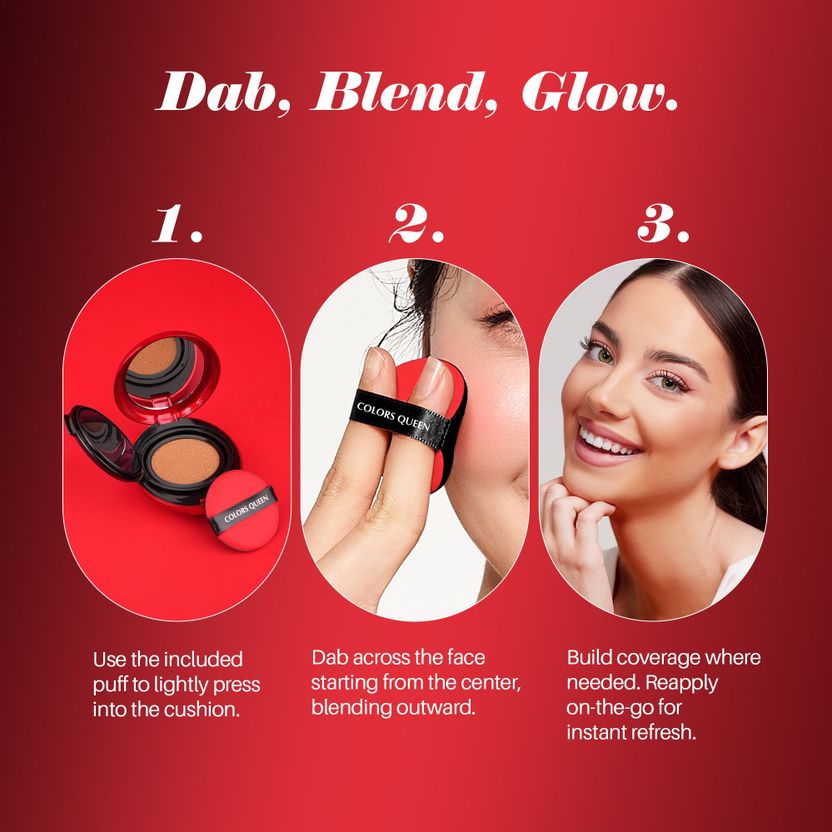 COLORS QUEEN Mask Fit Red Cushion Foundation - Image 5