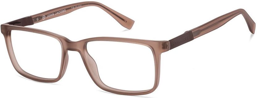 john jacobs Full Rim Rectangle Anti Glare & Blue Cut Computer Glasses - Image 2