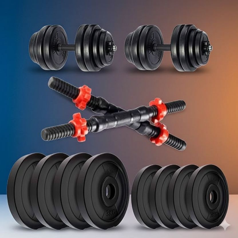 TUCKER PVC Dumbbell Set 8KG 2KG X 4 Pack of 8 - Image 1
