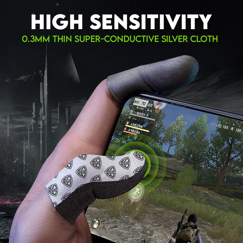 SpinBot Silver Mobile Gaming Finger Sleeve - Image 3