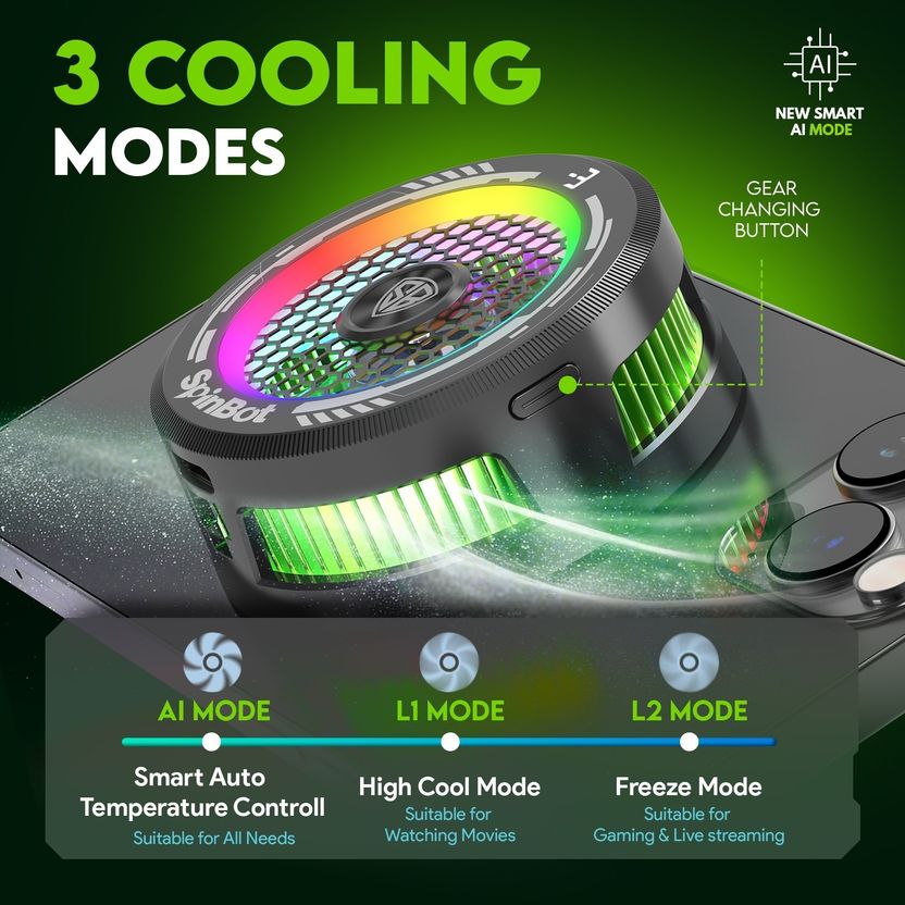 SpinBot IceDot MAG V1 15W Magnetic Mobile Cooler - Image 3