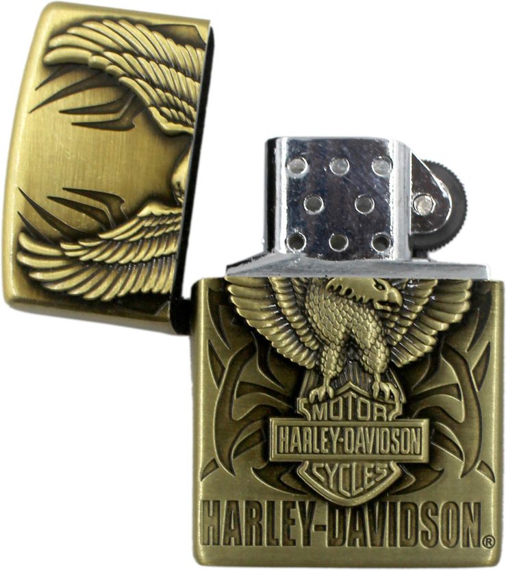 VIOVI Gold Harley Davidson Refillable Zippo - Image 5
