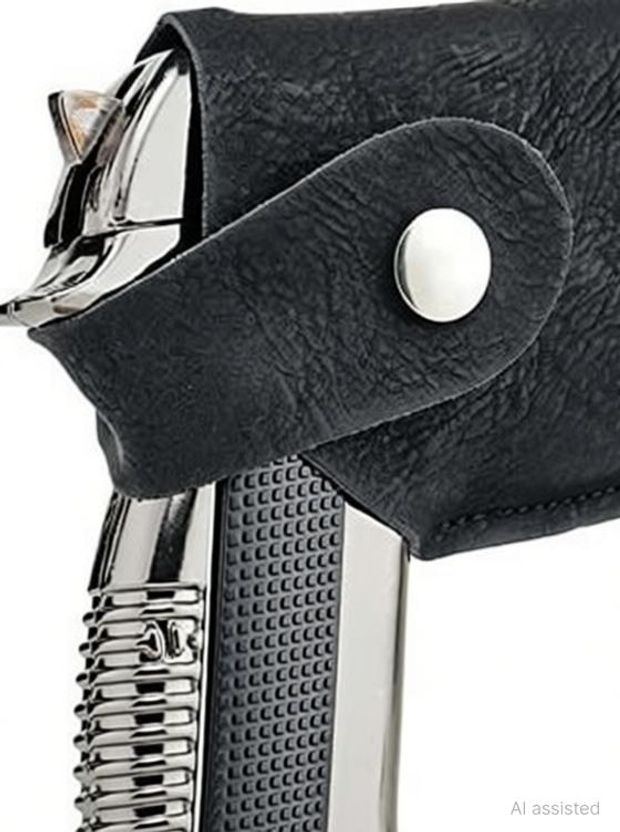 NSV 608 Metal Gun Lighter Nickel - Image 4