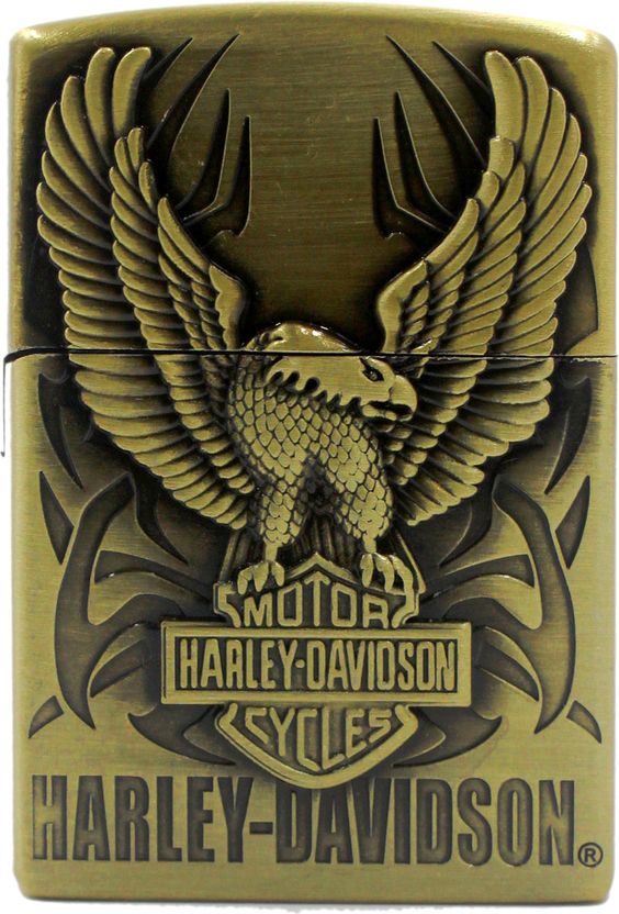 VIOVI Gold Harley Davidson Refillable Zippo - Image 4