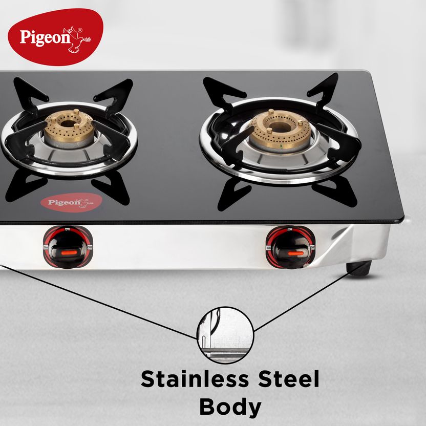Pigeon Popular Glass Manual Gas Stove - Image 3