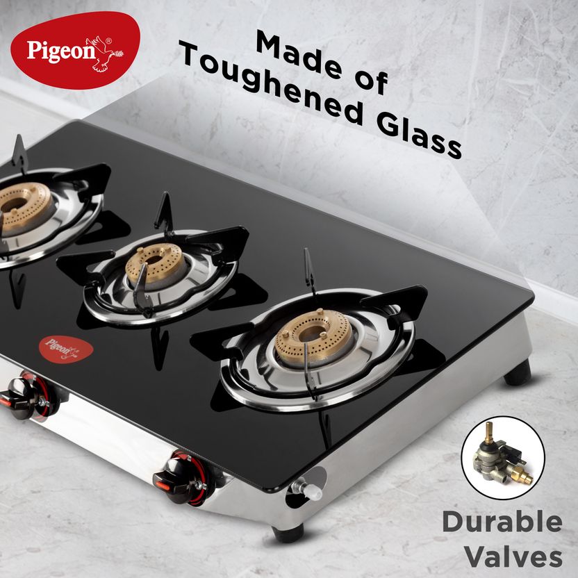 Pigeon Popular Glass Manual Gas Stove - Image 6