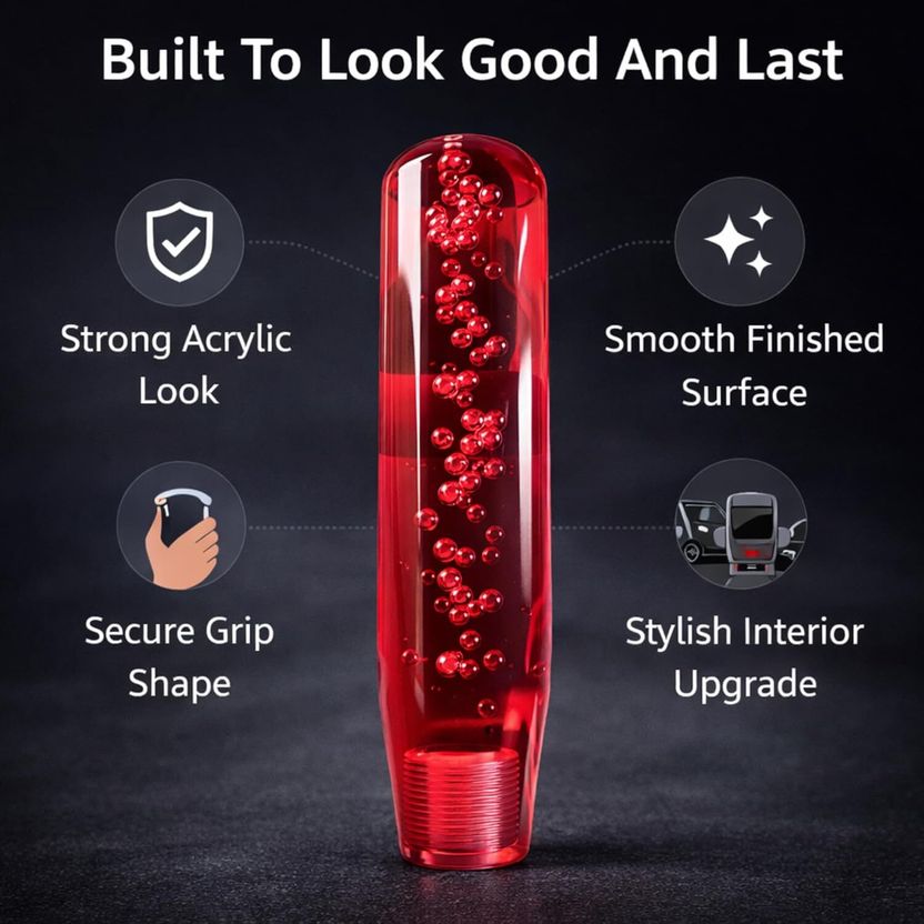 JITTARBUG Crystal Gear Knob Red - Image 5