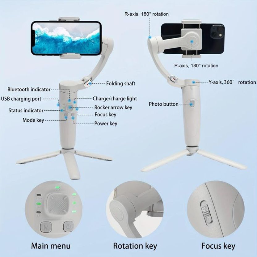 Offtrot GIMBAL-WHT-M1 3 Axis Mobile Gimbal - Image 3