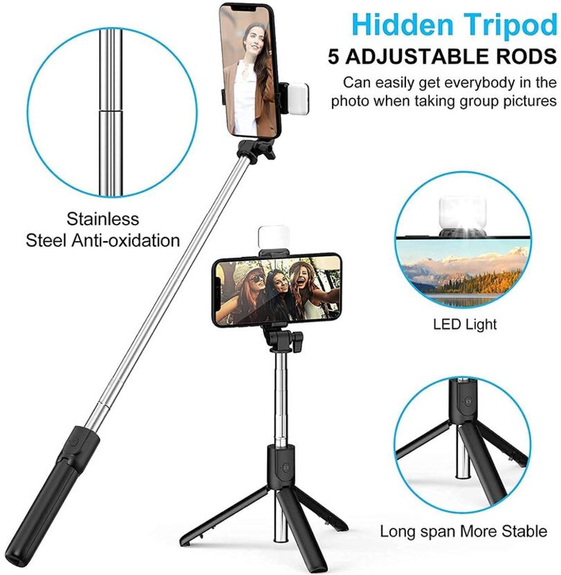 Clairbell ZO7_R1S Bluetooth Selfie Stick - Image 2