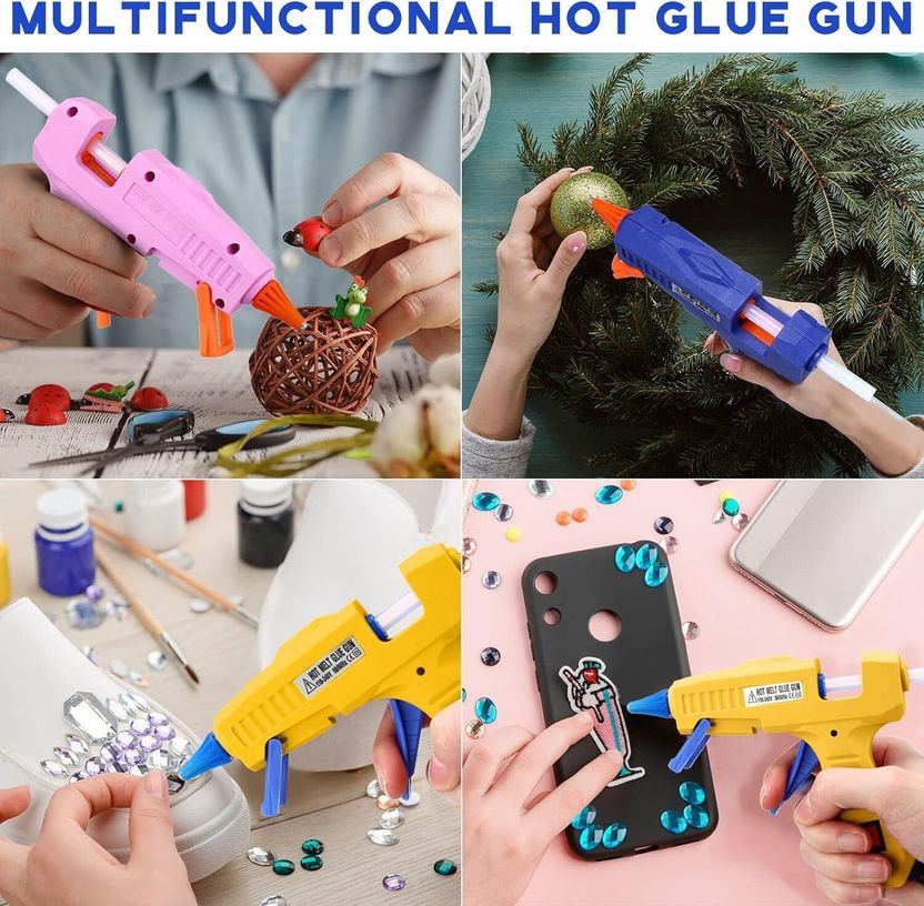HOTGLUEGUN 30 Watt 5 Transparent + 5 Colored + 5 Glitter Sticks - Image 5