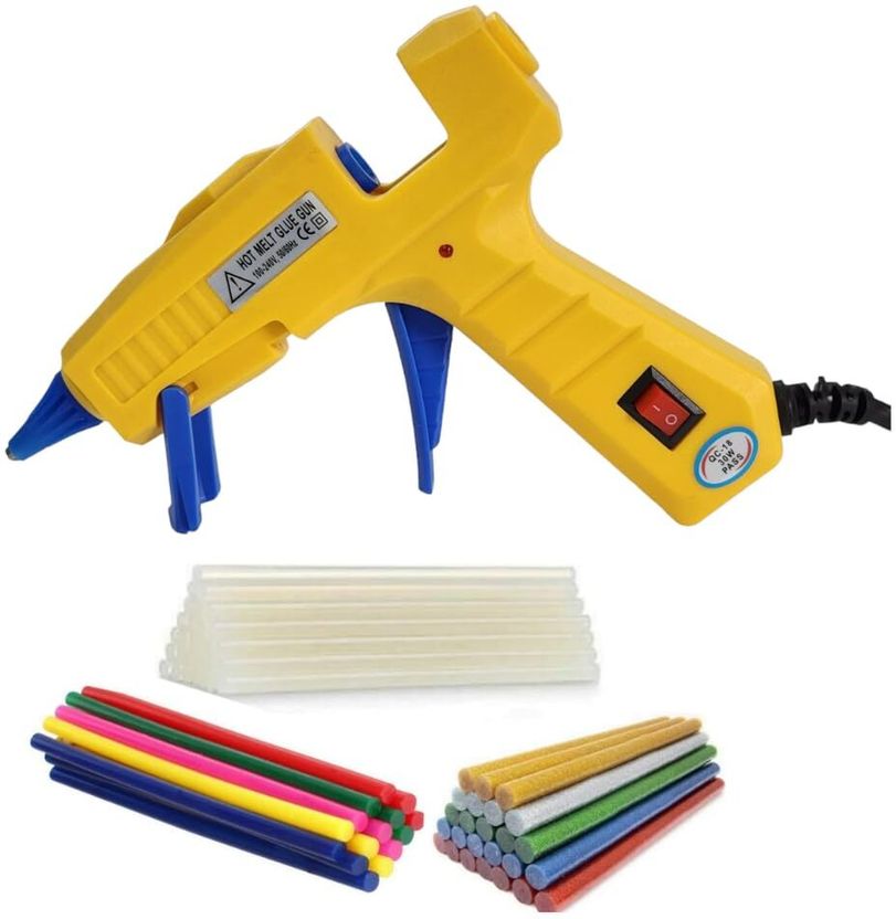 HOTGLUEGUN 30 Watt 5 Transparent + 5 Colored + 5 Glitter Sticks - Image 3