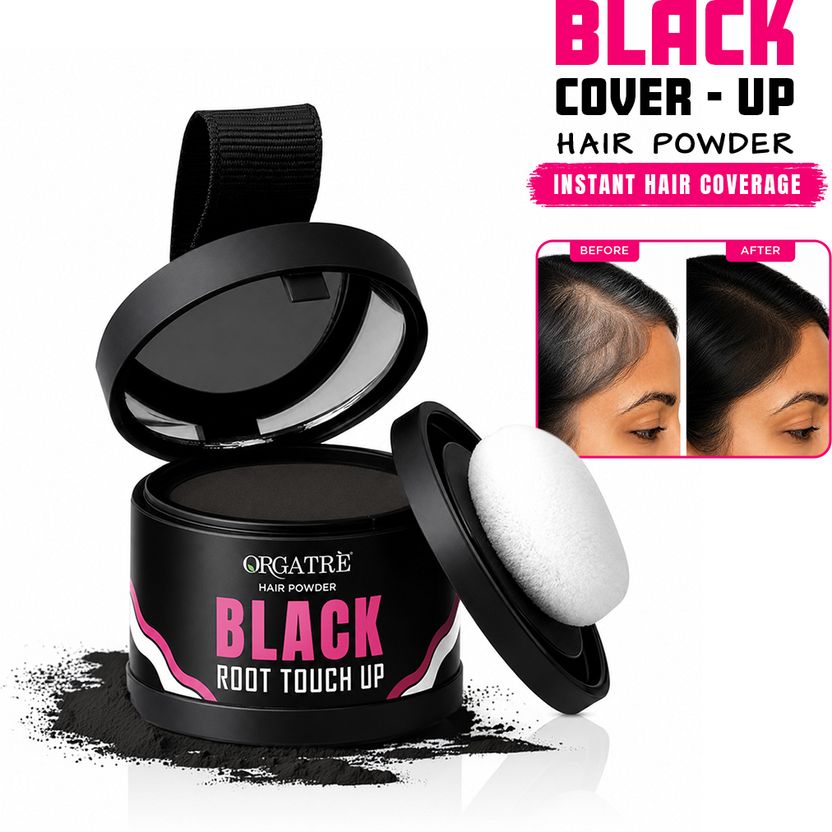 Orgatre Hair Root Cover Up Powder Black - Image 3