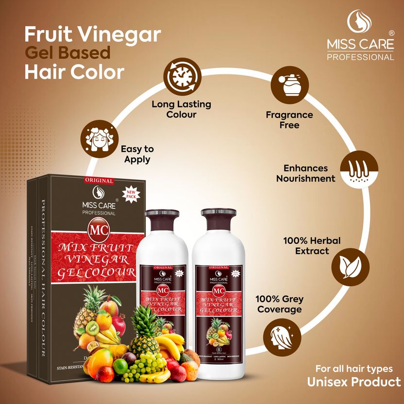 Miss Care Mix Fruit Vinegar Gel Hair Colour - Image 4