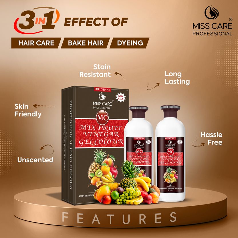 Miss Care Mix Fruit Vinegar Gel Hair Colour - Image 3