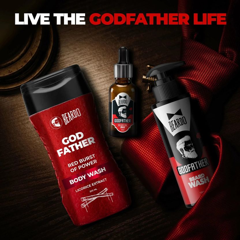 BEARDO Godfather Lite Beard Oil Combo - Image 5