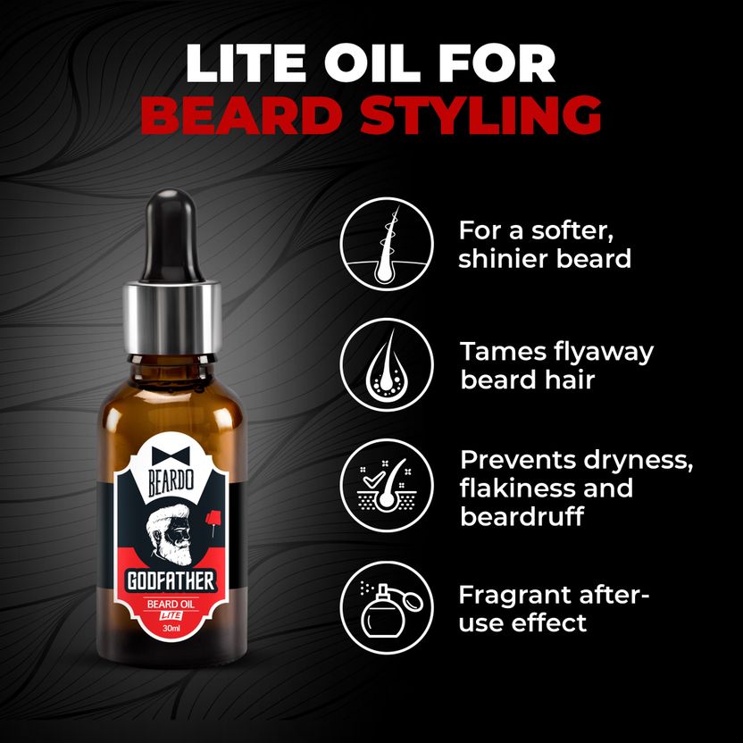 BEARDO Godfather Lite Beard and Moustache Oil 30 ml - Image 3