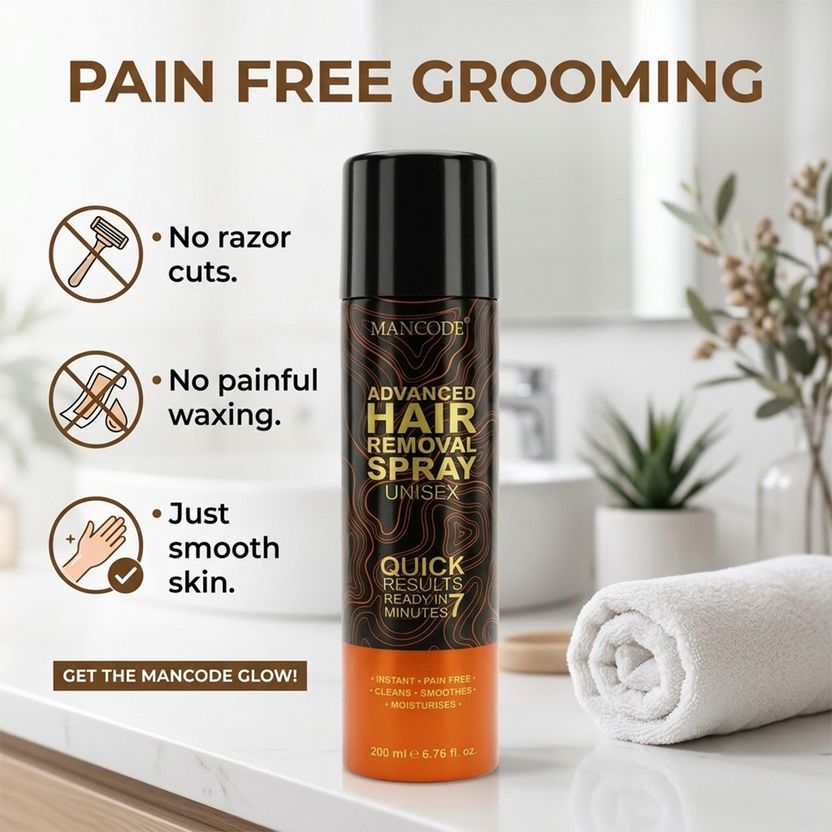 MANCODE Painless Hair Removal Spray Cream - Image 4