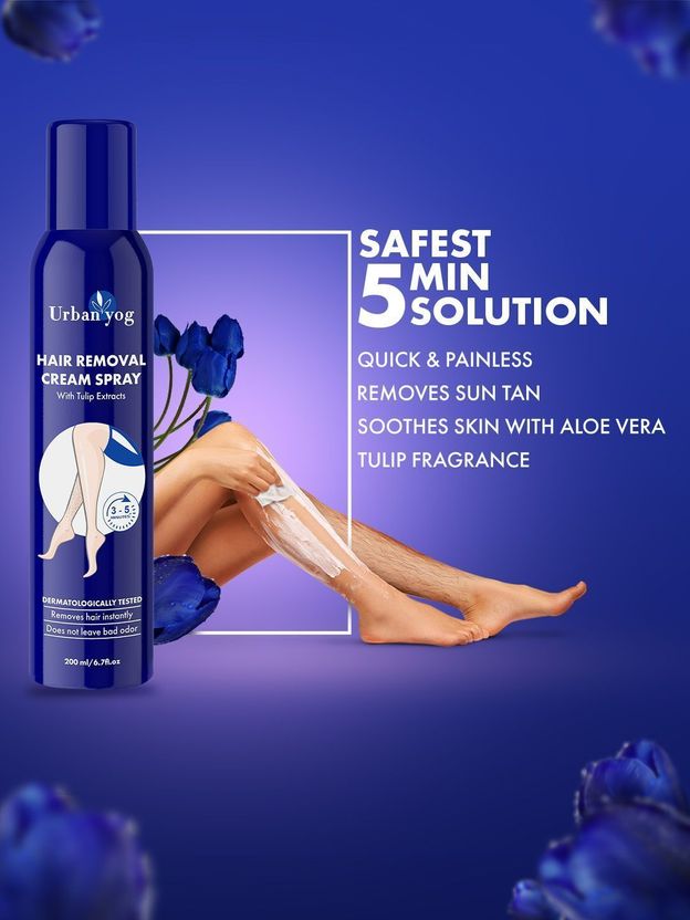 URBANYOG Hair Removal Cream Spray 200ml - Image 2