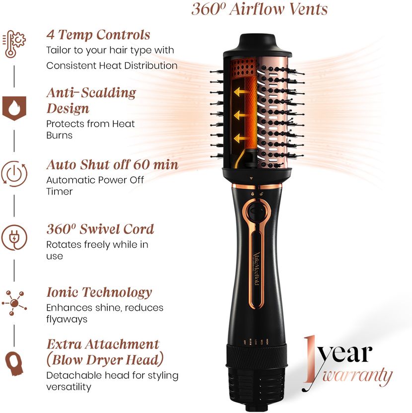 MakeMeeBold 3 in 1 Hot Air Brush for Women - Image 4
