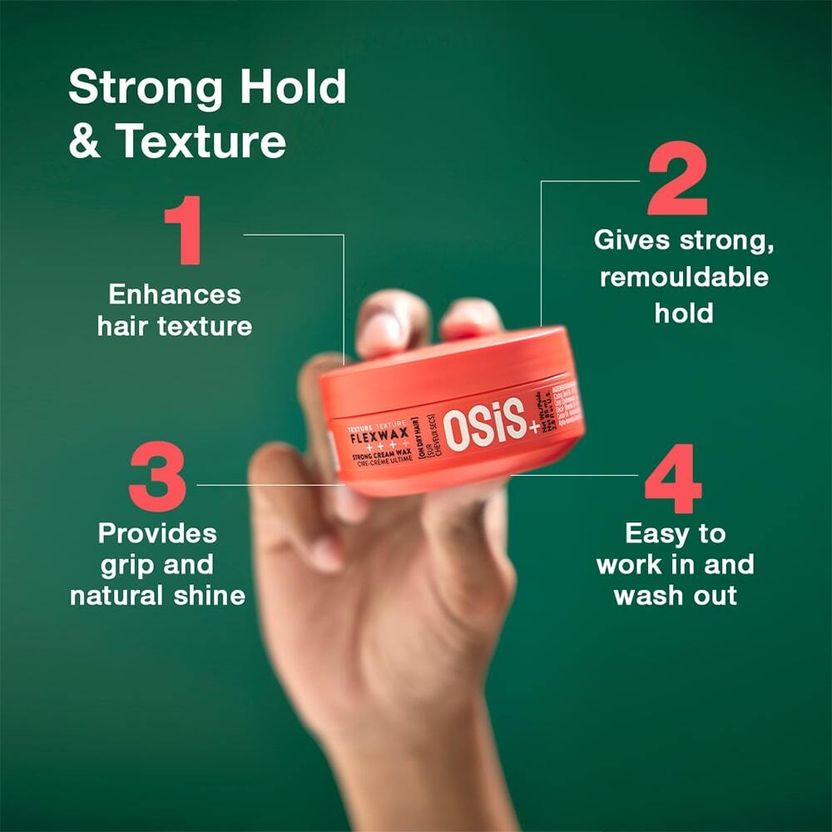 Schwarzkopf OSiS+ Flexwax Strong Hair Styling Cream - Image 5