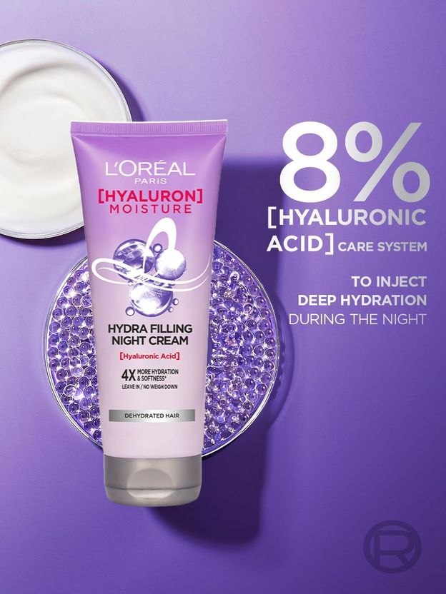 L'Oréal Paris Hyaluron Moisture 72H Night Hair Cream - Image 5