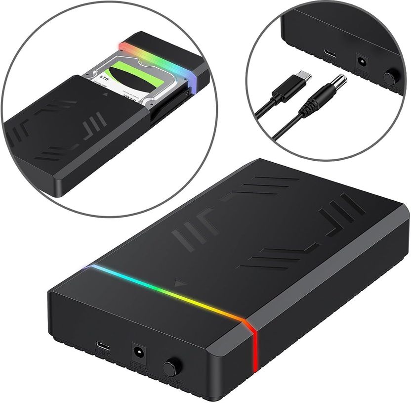 ULTRABYTES 2 in 1 Sata Hard Drive Case Enclosure USB 3.1 Support ...more - Image 4