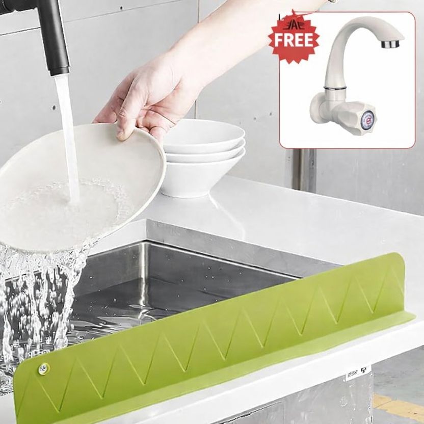 Vibgyor Silicone Kitchen Sink Splash Guard 48 cm - Image 1