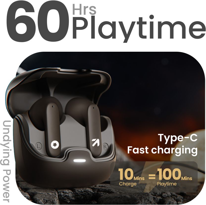 GOBOULT Z40 with ENC Mic, 60Hr Battery, Metal Finish, Low Latency...more - Image 5