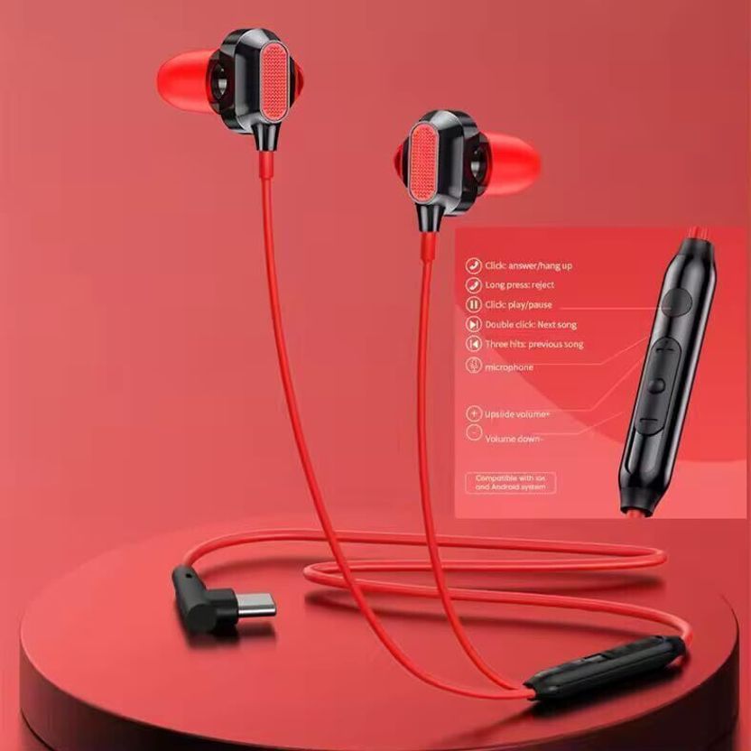 X88 Pro Type-C Wired Earphones with Woofer - Image 2