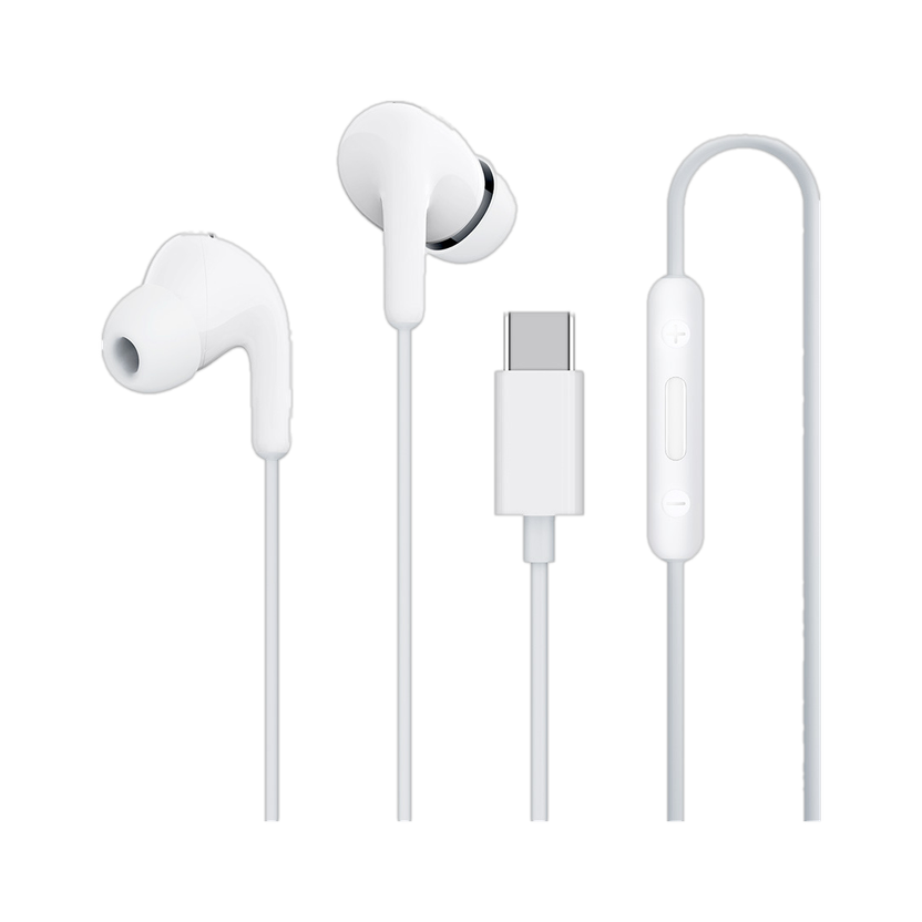 Mi Type C Wired Headset with Mic (White) - Image 1