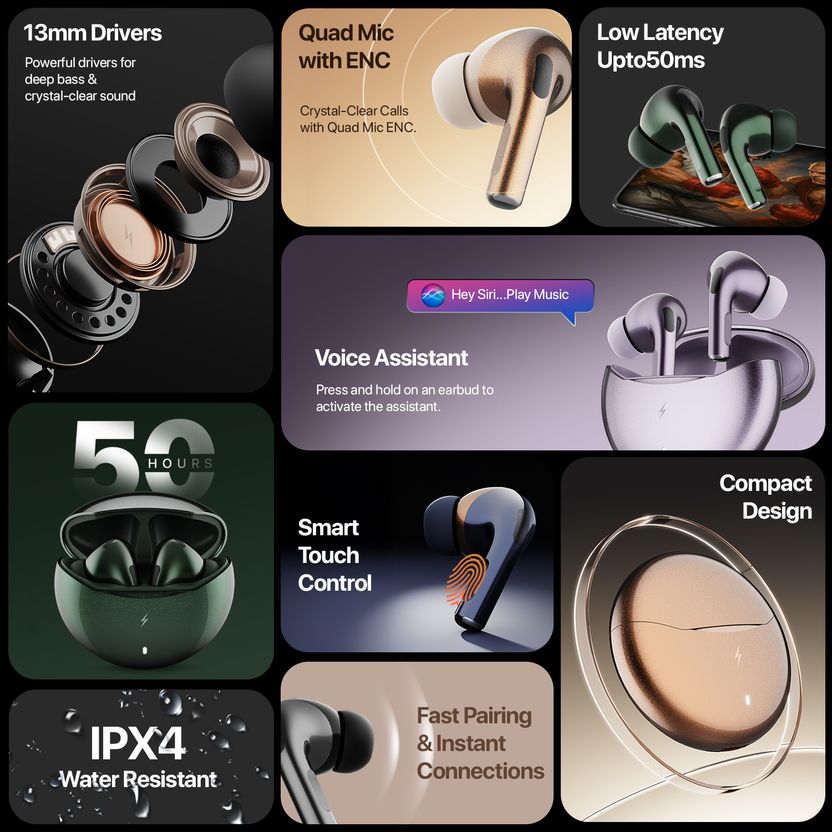 Fire-Boltt Aero Pro TWS Earbuds - Image 3