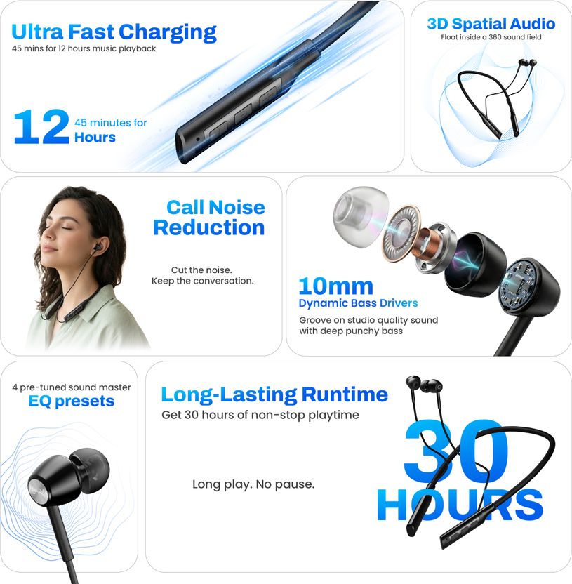 EVM EnWave Headset 30Hrs Playtime - Image 2