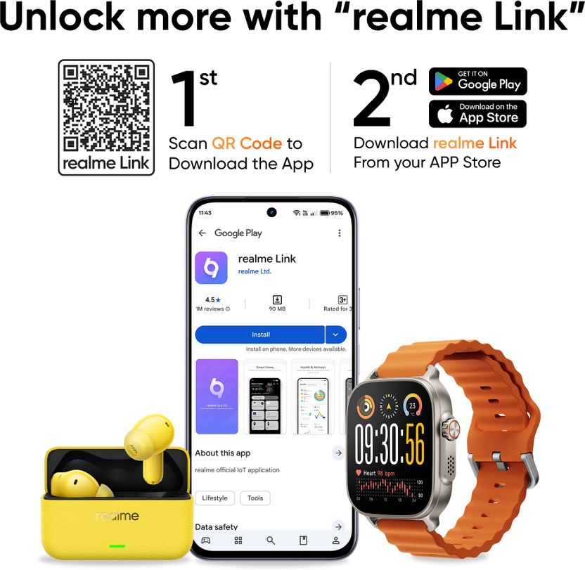 realme Buds T500 Pro TWS Earbuds with 50dB ANC - Image 9