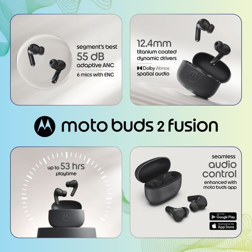MOTOROLA Buds 2 Fusion with 55dB ANC - Image 2