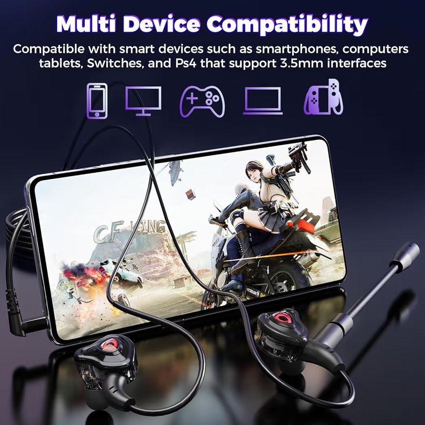 mianix G10 Wired Headset Black On Ear - Image 3