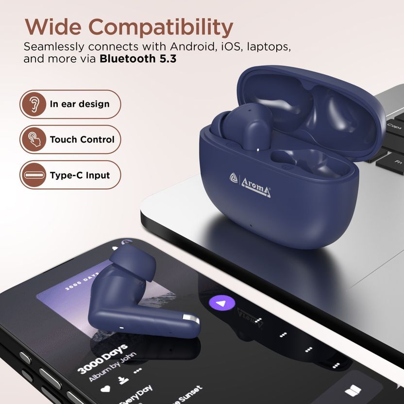 Aroma NB126 Blaze 32dB Active Noise Cancellation 60H* Fast Chargi...more - Image 6