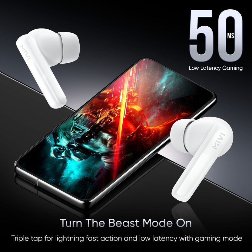 Mivi Duopods K2, 40Hrs PT, HD Call, Fast Charging, 50ms - Image 6