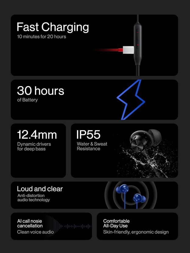 OnePlus Bullets Wireless Z2 Bluetooth Headset (Acoustic Red) - Image 6